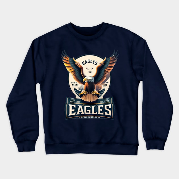 eagle Crewneck Sweatshirt by AOAOCreation